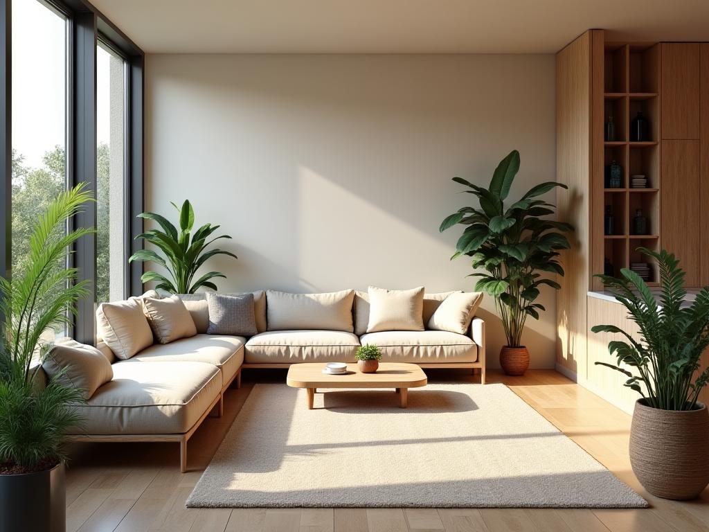 Espacio interior con diseño enfocado en bienestar y sostenibilidad